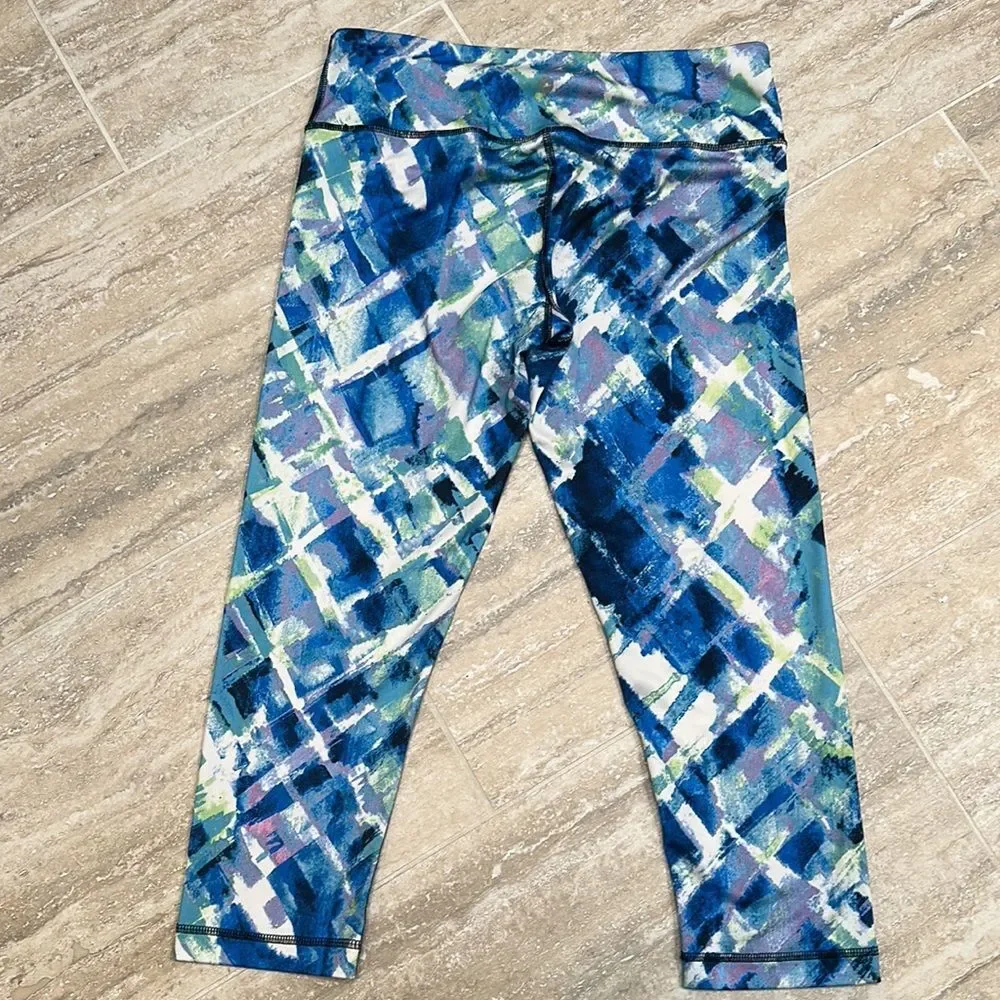 Cropped patterned legging blue - size M - Picture 4 of 4